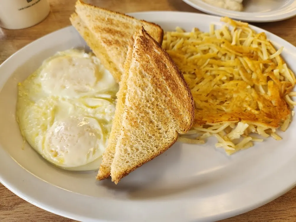 2 Eggs Toast and Country Hash Brown